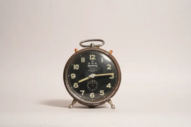 Wehrle Three-In-One Jewelled Alarm Clock