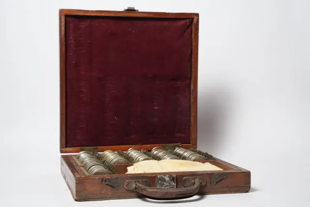 Antique Optician's Trial Lens Set in Timber Case