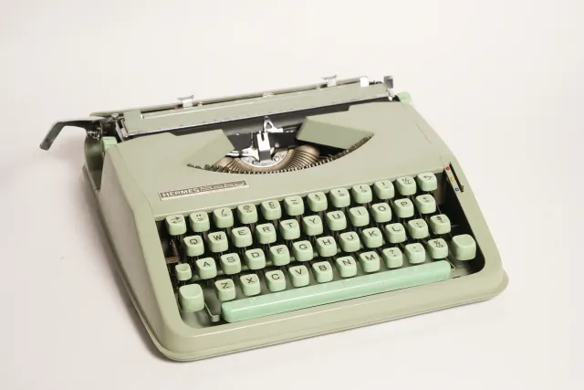 Hermes Baby Portable Typewriter with Carrying Case