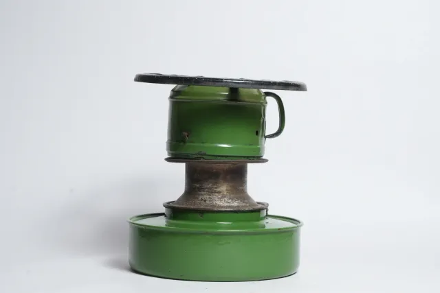 Vintage Haller Green Enamel Kerosene Stove
