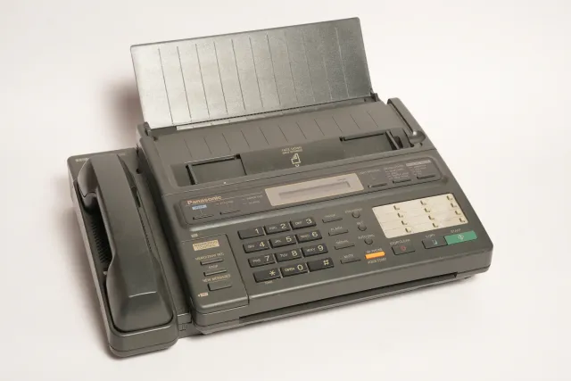 Panasonic KX-F50 Vintage Fax Machine and Telephone