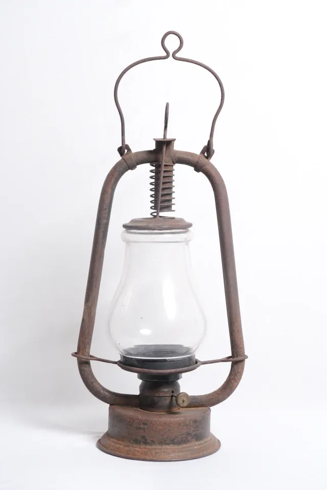 Vintage German Kerosene Lantern Imported to Bombay