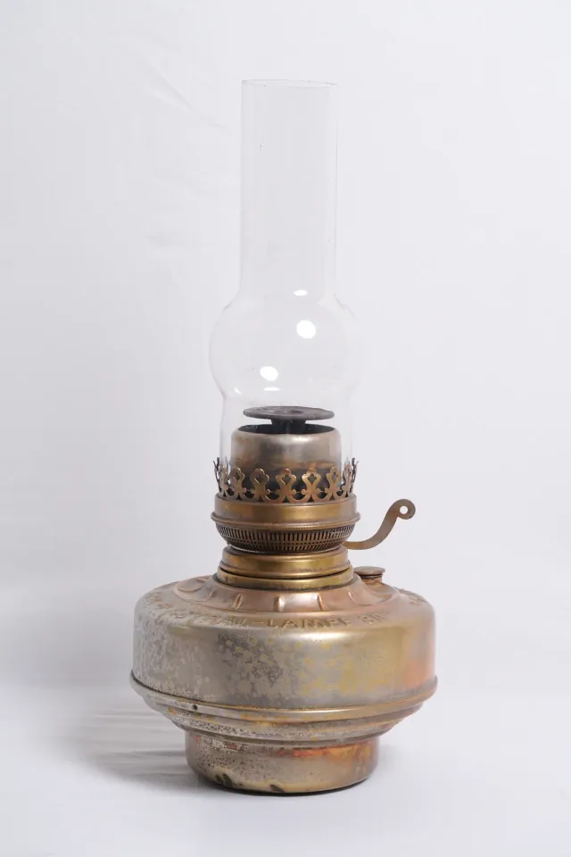 Vintage Dittmar Austrian Make Brass Kerosene Oil Lamp
