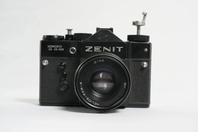 Zenit TTL 35mm SLR Film Camera in Black Finish